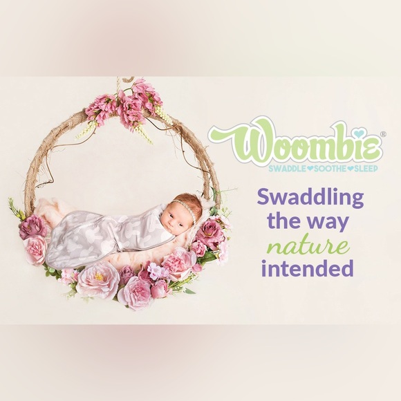 Woombie Convertible Baby Swaddling Blanket (3-6mo), Pink Posey 14-19 lbs NWOT - Picture 10 of 11